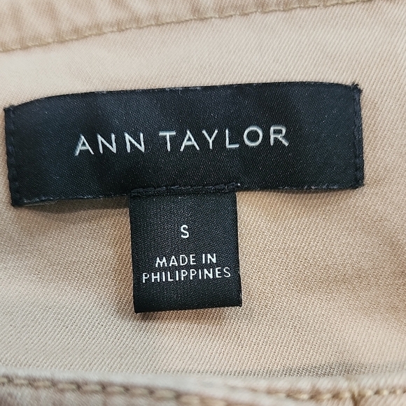 Ann Taylor Tan Button Front Ruffle Sleeve Jacket Size Small - Picture 7 of 8